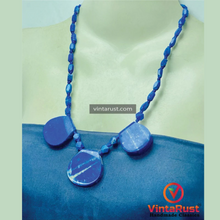 Load image into Gallery viewer, Blue Lapis Handmade Gemstone Beaded Necklace
