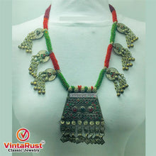 Load image into Gallery viewer, Antique Tribal Nomadic Beaded Necklace
