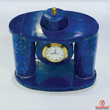 Load image into Gallery viewer, Natural Lapis Lazuli Desk Clock
