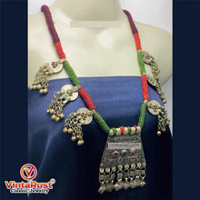 Load image into Gallery viewer, Antique Tribal Nomadic Beaded Necklace
