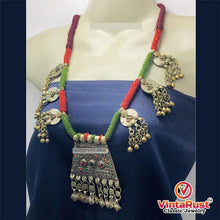 Load image into Gallery viewer, Antique Tribal Nomadic Beaded Necklace
