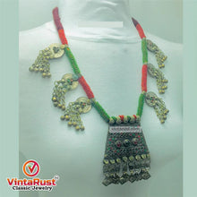 Load image into Gallery viewer, Antique Tribal Nomadic Beaded Necklace
