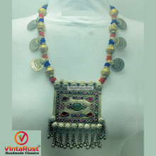 Load image into Gallery viewer, Bohemian Necklace With Golden Beads and Coins
