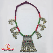 Load image into Gallery viewer, Antique Tribal Nomadic Beaded Necklace
