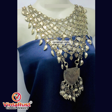 Load image into Gallery viewer, Oversized Silver Kuchi Massive Necklace
