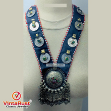Load image into Gallery viewer, Turkmen Big Pendant Necklace With Coins
