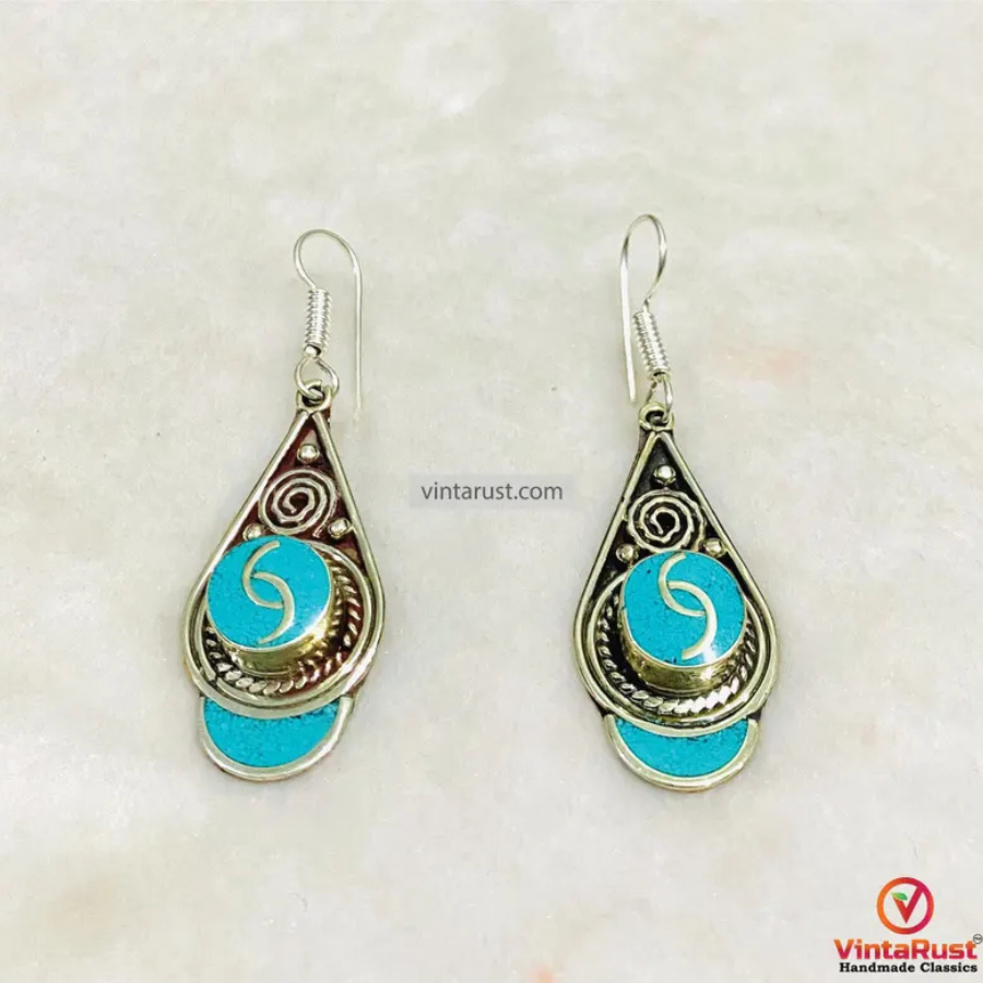 Handmade Boho Gypsy Drop Earrings