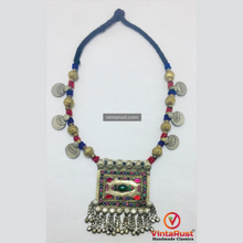 Load image into Gallery viewer, Bohemian Necklace With Golden Beads and Coins
