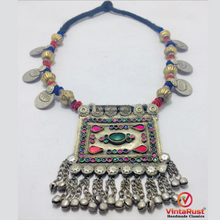 Load image into Gallery viewer, Bohemian Necklace With Golden Beads and Coins
