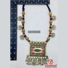 Load image into Gallery viewer, Bohemian Necklace With Golden Beads and Coins
