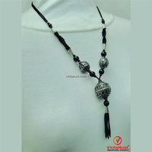 Load image into Gallery viewer, Artisan Black Boho Pendant Necklace
