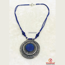 Load image into Gallery viewer, Blue Lapis Lazuli Handmade Pendant Necklace
