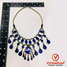 Load image into Gallery viewer, Vintage Tribal Stone Bib Necklace
