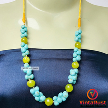 Load image into Gallery viewer, Turquoise Stone Beaded Necklace
