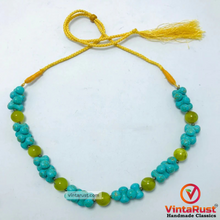 Load image into Gallery viewer, Turquoise Stone Beaded Necklace
