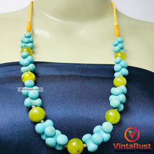 Load image into Gallery viewer, Turquoise Stone Beaded Necklace
