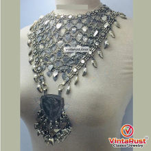 Load image into Gallery viewer, Oversized Silver Kuchi Massive Necklace
