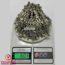 Load image into Gallery viewer, Silver Kuchi Oversized Dangling Tassels Bib Necklace
