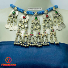 Load image into Gallery viewer, Bohemian Necklace With Coins and Glass Stones
