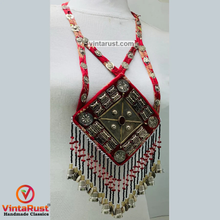 Load image into Gallery viewer, Massive Vintage Red Turkmen Pendant Necklace
