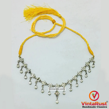 Load image into Gallery viewer, Bohemian Silver Dangling Gem Statement Necklace
