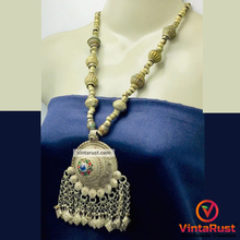 Load image into Gallery viewer, Vintage Kuchi Tribal Pendant Necklace
