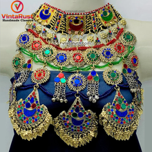 Load image into Gallery viewer, Handmade Kuchi Multicolor Oversized Necklace
