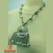 Load image into Gallery viewer, Vintage Kuchi Tribal Pendant Necklace
