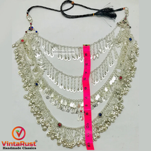 Load image into Gallery viewer, Unique Multi Layered Silver Kuchi Necklace
