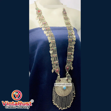 Load image into Gallery viewer, Mala Style Long Chain Massive Pendant Necklace
