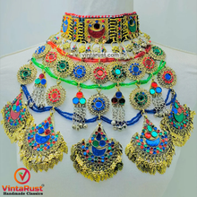 Load image into Gallery viewer, Handmade Kuchi Multicolor Oversized Necklace
