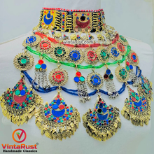 Load image into Gallery viewer, Handmade Kuchi Multicolor Oversized Necklace

