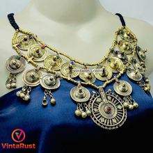 Load image into Gallery viewer, Vintage Gypsy Multilayer Beaded Chain Necklace

