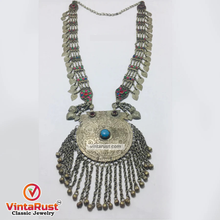 Load image into Gallery viewer, Mala Style Long Chain Massive Pendant Necklace
