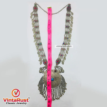 Load image into Gallery viewer, Mala Style Long Chain Massive Pendant Necklace
