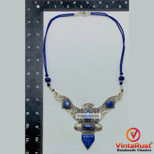 Load image into Gallery viewer, Lapis Lazuli Nepalese Triangular Pendant Necklace
