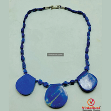 Load image into Gallery viewer, Lapis Lazuli Gemstone Beaded Necklace
