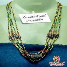 Load image into Gallery viewer, Multicolor Beaded Tribal Necklace
