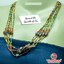 Load image into Gallery viewer, Multicolor Beaded Tribal Necklace
