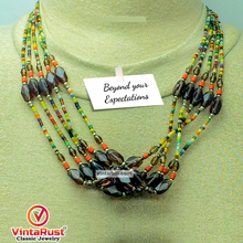 Load image into Gallery viewer, Multicolor Beaded Tribal Necklace
