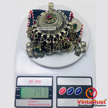 Load image into Gallery viewer, Turkmen Big Pendant Necklace With Coins
