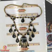 Load image into Gallery viewer, Two Layers Tribal Stones Vintage Necklace
