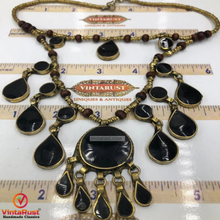 Load image into Gallery viewer, Two Layers Tribal Stones Vintage Necklace
