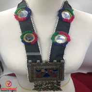 Long Straps Mala Style Pendant Necklace