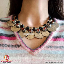 Load image into Gallery viewer, Traditional Handmade Vintage Coins Choker
