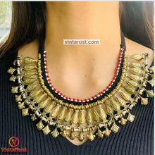 Load image into Gallery viewer, Handmade Tribal Vintage Metal Choker Necklace
