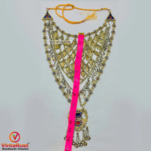 Load image into Gallery viewer, Silver Kuchi Multi Strands Bib Necklace
