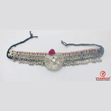 Load image into Gallery viewer, Afghan Kuchi Choker: Silver Bells, Statement Piece, Tribal Jewelry

