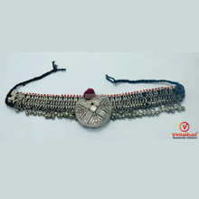 Load image into Gallery viewer, Afghan Kuchi Choker: Silver Bells, Statement Piece, Tribal Jewelry
