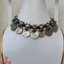 Load image into Gallery viewer, Traditional Handmade Vintage Coins Choker
